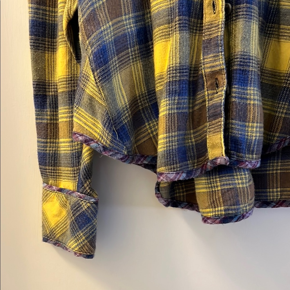 Plaid Button-Up Shirt. EUC - Picture 3 of 5